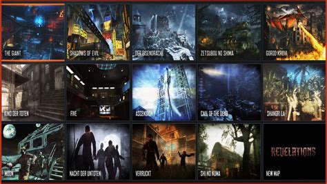 bo3 all zombie maps